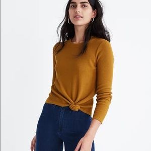 Madewell Mustard Long Sleeve Top